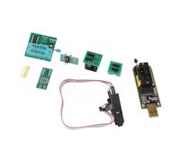 Akozon Programador USB CH341A con Clamp/Holder de Prueba SOP8 y Adaptador de 1.8V - Módulo Convertidor SOP8 a DIP8 para Chips Flash de la Serie 24/25