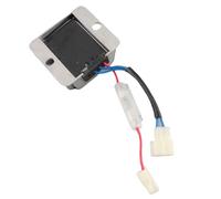 Akozon Regulador de Voltaje de Corriente de Arranque Eléctrico para Generadores 178/186/188F Regulador Rectificador de Hierro de 12 V con Salida de 8 A y Protección contra Cortocircuitos de 10 A