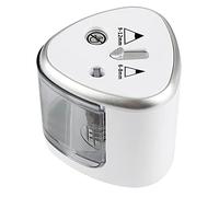 Akozon Tenwin Sacapuntas Eléctrico de Doble Orificio, Ideal para la Escuela, la Oficina y el Hogar, Diseñado para Brindar Precisión, Eficiencia y Portabilidad, Gris