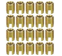 Akozon Tornillo Inserto Inserciones De Rosca Autorroscantes, 20Pcs 302 Tornillo De Acero Al Carbono Reparación De Accesorios(Inner M8*1.25 Outer M12*1.5)