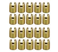 Akozon Tornillo Inserto Inserciones de Rosca Autorroscantes, 20Pcs 302 Tornillo de acero al carbono Reparación de accesorios(Inner M5*0.8 Outer M8*1.0)