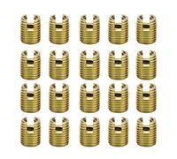 Akozon Tornillo Inserto Inserciones de Rosca Autorroscantes, 20Pcs 302 Tornillo de acero al carbono Reparación de accesorios(Inner M4*0.7 Outer M6.5 * 0.75)