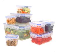Aktive Pack 8 recipientes herméticos Max Home, sin BPA 0,2–4,5 L, aptos microondas y congelador