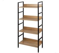 Aktive Estantería de almacenaje 18417 MAX Home, 4 estantes 60 x 28 x 126 cm, acero y madera