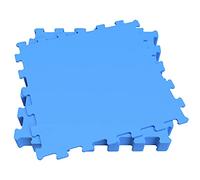 Aktive Garden - Protector de suelo 146x146 cm, 9 piezas, interior, exterior, resistente al agua, lavable a mano, goma eva, color azul, para piscinas, zonas de juego