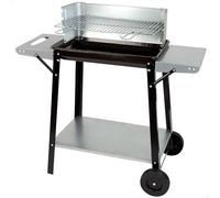 Barbacoa carbón portátil con parrilla 4 alturas Aktive