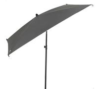 Aktive Sombrilla de terraza 61151 Cuadrada 175x175 cm Gris, mástil acero inclinable, poliéster UV30