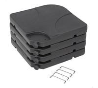 AKTIVE 62196 - Soporte parasol rellenable cuadrado 4 piezas AKTIVE Garden
