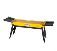 Aktive Barbacoa carbón plegable 63123 — Acero esmaltado, parrilla inox, bandejas abatibles, amarillo