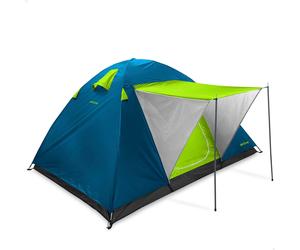 Aktive Camping - Tienda de campaña iglú, 240x210x130 cm, para 4 personas, con doble techo, peso 3 kg, de fibra de vidrio, fácil montaje, con bolsa de transporte, con ventilación