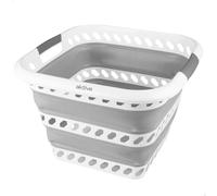 AKTIVE Cesta plegable 40 litros, Formato cuadrado, 49 x 48 x 33 cm, Plegado compacto, Libre de BPA, Caja de almacenamiento portátil, Cesto ropa sucia plegable, Para hogar, Camping y picnic (63115)