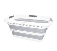 AKTIVE Cesta plegable 40 litros, Formato rectangular, 61 x 43 x 28 cm, Plegado compacto, Libre de BPA, Caja de almacenamiento portátil, Cesto ropa sucia plegable, Para hogar, Camping y picnic (63113)