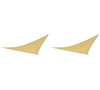 Aktive Garden 53905 - Toldo Vela Triangular Crema 360 x 360 x 360 cm (Paquete de 2)