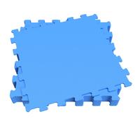 Aktive Garden - Protector de suelo 146x146 cm, 9 piezas, interior, exterior, resistente al agua, lavable a mano, goma eva, color azul, para piscinas, zonas de juego