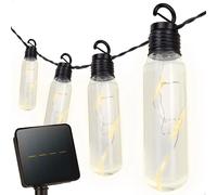 Aktive Guirnalda de bombillas exterior LED 62467, solar 50 luces, luz cálida, IP44