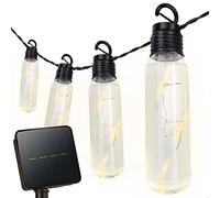 Aktive Guirnalda de bombillas exterior LED 62467, solar 50 luces, luz cálida, IP44