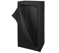 Max home armario ropero tela 1 barra para perchas 70x46x148 cm negro