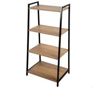 Aktive Estantería escalera fija 4 niveles 43x30x90 cm madera y metal 16 kg Estilo Industrial (18454)