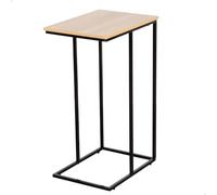 AKTIVE MAX Home Mesa auxiliar en forma de C 18423 – Madera y acero 40x30x66 cm, 6 kg