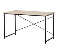 Aktive Mesa escritorio Max Home - tablero de madera, estructura acero negro con refuerzo en X