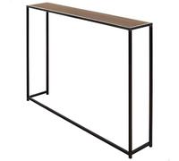 AKTIVE MAX Home Mesa radiador, Estructura de Acero Negro, Balda Efecto Madera, Estilo Industrial, Moderno, para recibidor, Entrada, Salón, Comedor, Pasillo, Dormitorio, Baño (18515)