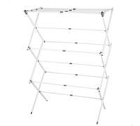 AKTIVE MAX Home Tendedero Extensible Plegable, 3 Alturas, 40-75x37x104 cm, Peso soportado 10 kg, Barras Extensibles, Tenderetes de Ropa Plegables, Exterior e Interior (18812)