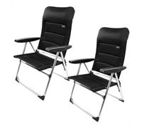 Aktive pack 2 sillas plegables y multiposición c/acolchado negro