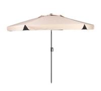 Aktive Sombrilla de jardín 62338 hexagonal inclinable antiviento UV50 230 cm marfil