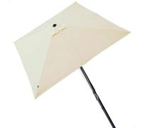 Aktive Parasol de Terraza Cuadrado 270x270 cm con Chimenea y Mástil de Aluminio 4.8 cm