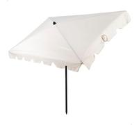 AKTIVE Parasol rectangular con protección solar, 200x125 cm, Sombrilla para balcón y terraza, Mástil inclinable, Protección UV50 (61155)