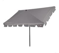 AKTIVE Parasol rectangular con protección solar, 200x125 cm, Sombrilla para balcón y terraza, Mástil inclinable, Protección UV50 (61154)