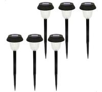 AKTIVE pk 6 Balizas De Jardin Led Solares-luz Calida