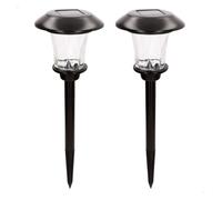 Aktive set de 2 balizas solares led 6 lúmenes con estaca 15 cm