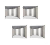 Aktive set de 4 apliques solares led 5-10 lúmenes de acero inoxidable 5 cm