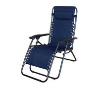 Aktive Silla plegable de jardín Gravedad Cero 2 posiciones Gris