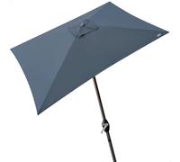 Aktive - Sombrilla balcón 300x200 cm, sombrilla rectangular, crema o antracita, tejido poliéster reforzado 160 gr, estructura aluminio, 6 varillas, mástil Ø48 mm, sistema manivela, resistente,