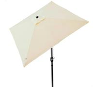 Aktive Parasol de Aluminio Poste Cuadrado 270x270 cm Protección UV 38 mm 260 cm Beige