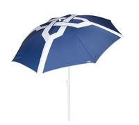 Aktive Sombrilla de playa 62424 – 200 cm, protección UV50, 8 varillas, mástil inclinable, azul