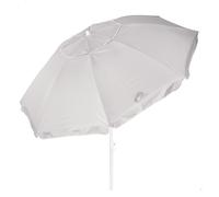 Aktive sombrilla de playa 8 varillas 220 cm gris inclinable uv50