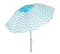 Aktive 62441 Waves Uv50 Protection 220 Cm Beach Umbrella Blanco