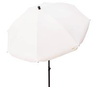 Aktive - Sombrilla de playa, D240 cm, protección solar UV, mástil inclinable 28/32 mm, tejido poliéster, 8 varillas, funda de transporte con asa, sombrilla para silla de playa, jardín, camping