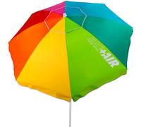 Aktive Sombrilla de playa 62222 - 220 cm, techo ventilado, UV50, multicolor, con bolsa