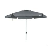 Aktive Sombrilla grande hexagonal Ø230 cm antiviento inclinable con ventilación y bolsa gris UV50