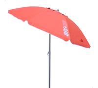 Aktive - Sombrilla playa antiviento.180 cm, 200 cm o 220 cm, Max Air, azul, forma octogonal, poliéster con protección UV50 y revestimiento plateado, 8 varillas fibra de vidrio, mástil inclinable Ø28/3