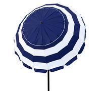 Aktive , Sombrilla Playa Antiviento con protección UV50, Parasol playa Ø240cm con altura regulable y mástil inclinable, Ultrarresistente al viento, Incluye bolsa para fácil transporte Gran calidad de