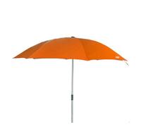 Aktive Sombrilla playa 220cm – mástil de acero, inclinable y regulable, poliéster UV50, azul/naranja