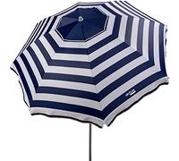 Aktive Sombrilla de playa 62225 – 220 cm, antiviento, UV50, mástil 28/32 mm, rayas marineras