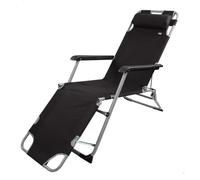 Aktive Tumbona reclinable Color Baby – cojín poliéster, 177x47x34/85 cm, acero y tela 600D