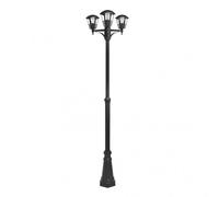 Akunadecor farola de aluminio modelo alnilan de 3 luces, color negro