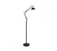 AKUNADECOR Flexo De Pie Modelo Rutilo Articulable Negro